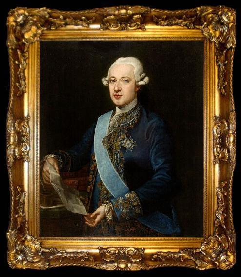 framed  Francisco de Goya Portrait of Jose Monino, 1st Count of Floridablanca, ta009-2
